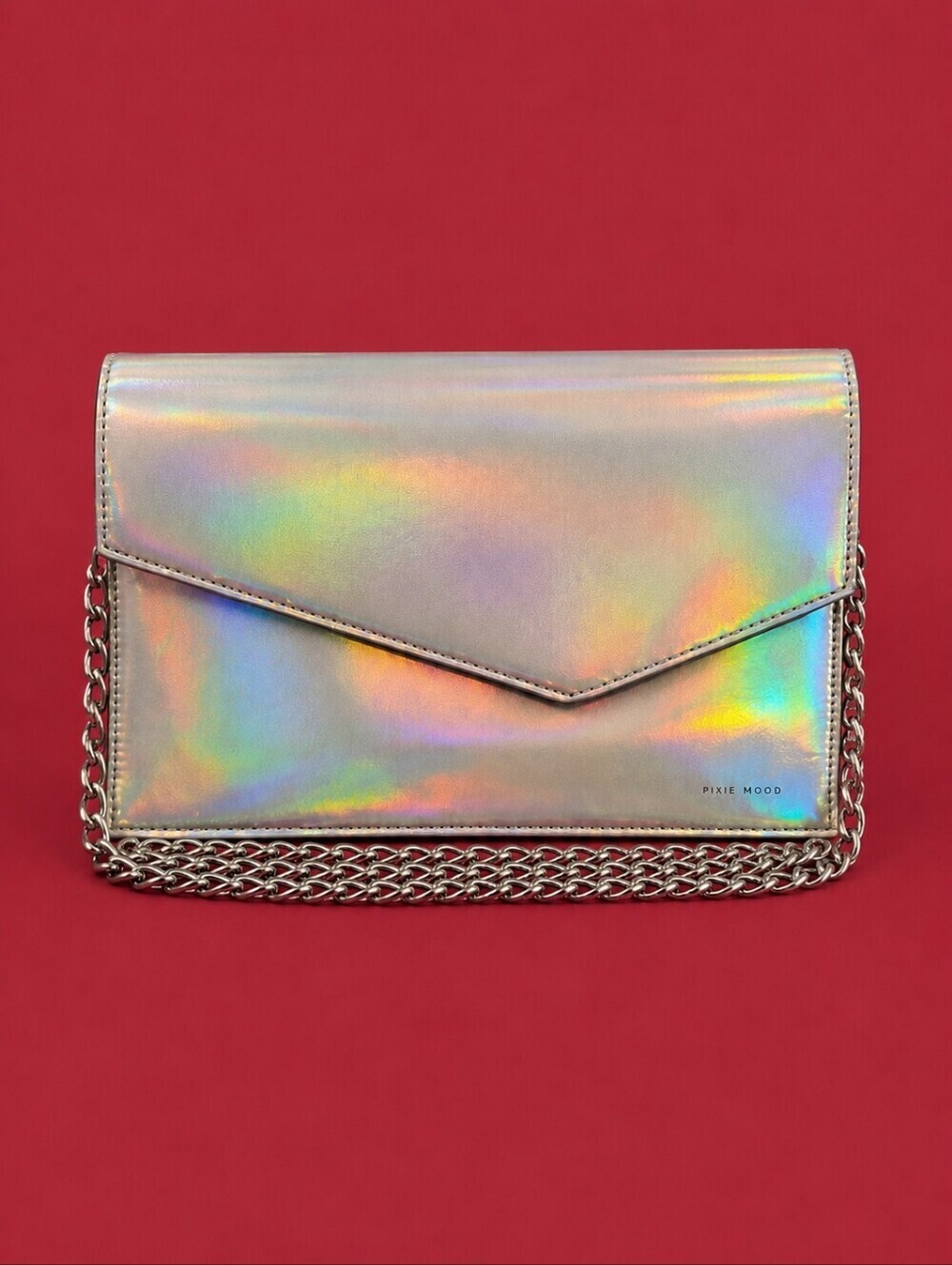 PIXIE MOOD Holographic Envelope Crossbody Mermaidcore Party Bag